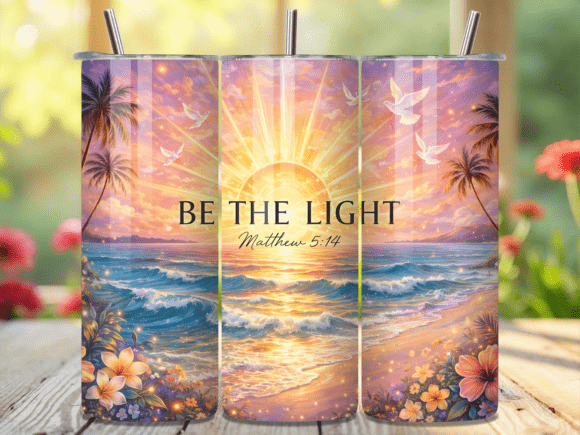 Christian Bible Verse Beach Tumbler Wrap
