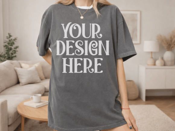 Comfort Colors 1717 Pepper Shirt Mockup