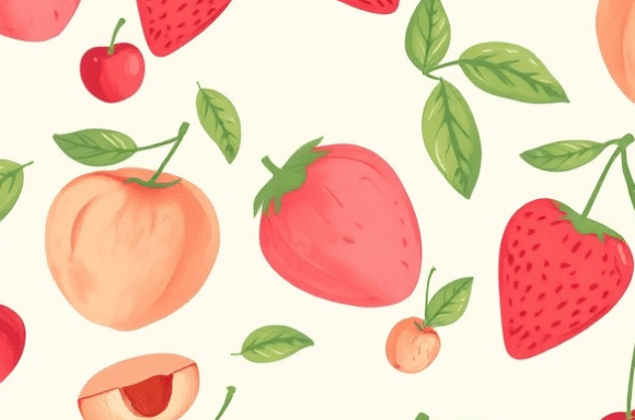 Cute Watercolor Fruit Pattern Collection