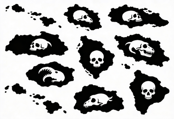 Design Your Own Hawaii Skull Map