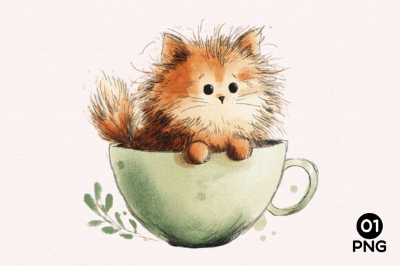 Discover the Magic of Cute Kitten StoryBook PNG Clipart for Creative Projects