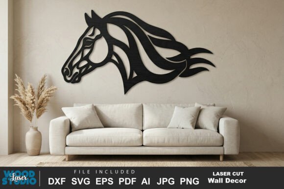 Horse Sign Wall Art SVG: A Versatile Design for Creative Projects