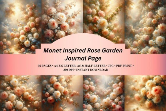 Immerse Yourself in the Romantic Elegance of Monet Inspired Rose Garden Page