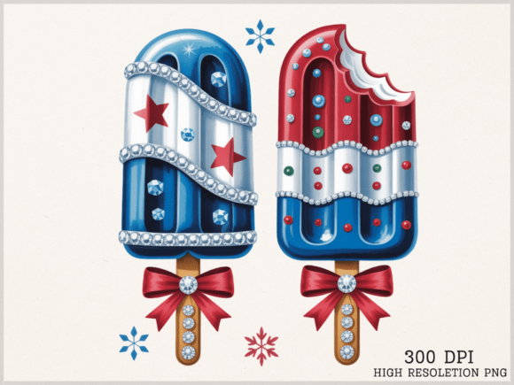 Popsicle Patriotic Clipart 4th of July: A Creative Tool for Celebrating Independence Day